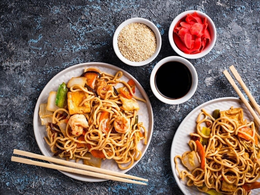 Nouilles chinoises wok