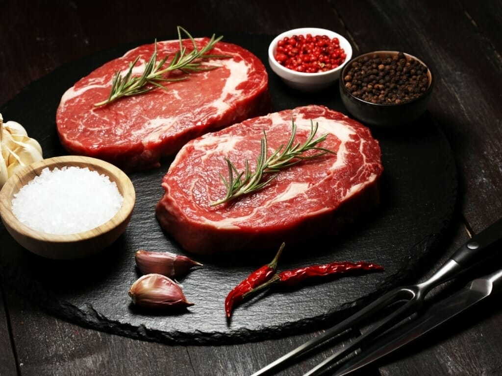 Steaks crus pour plancha