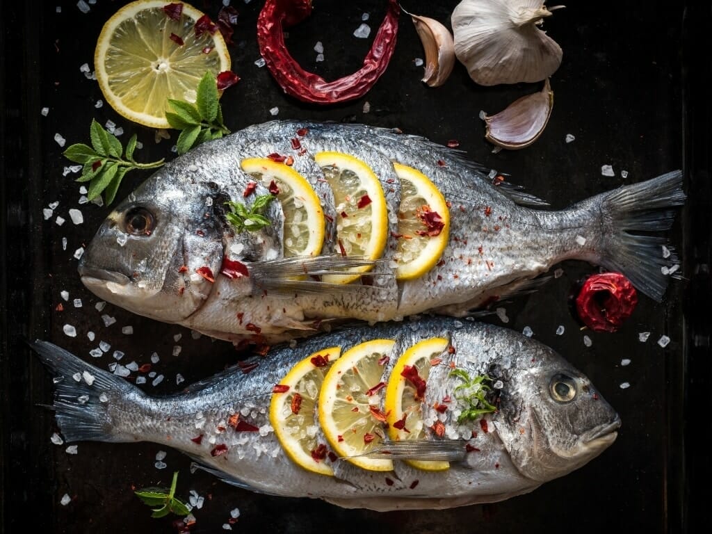 Plancha poissons frais