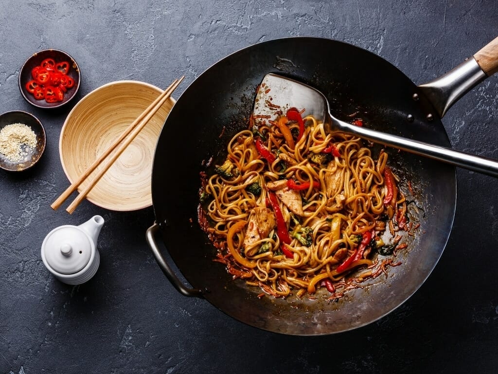 Wok nouilles chinoises