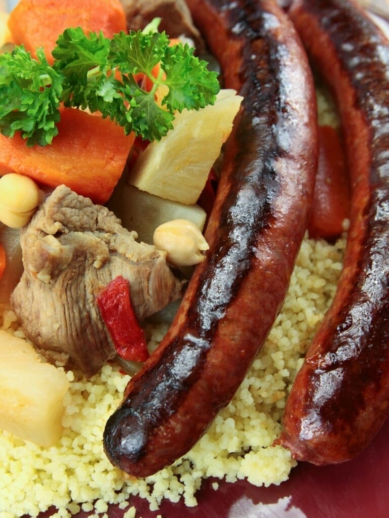 Couscous merguez et agneau