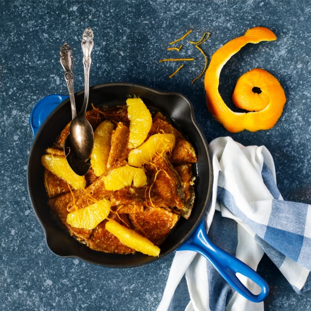 Poêle antiadhésive oranges